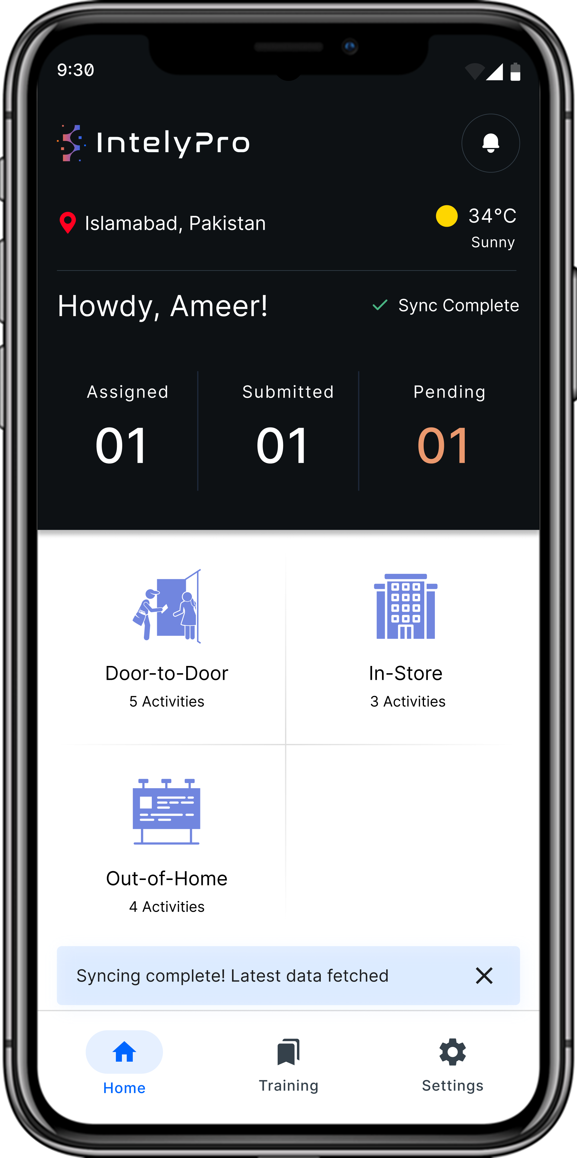 IntelyPro Mobile App